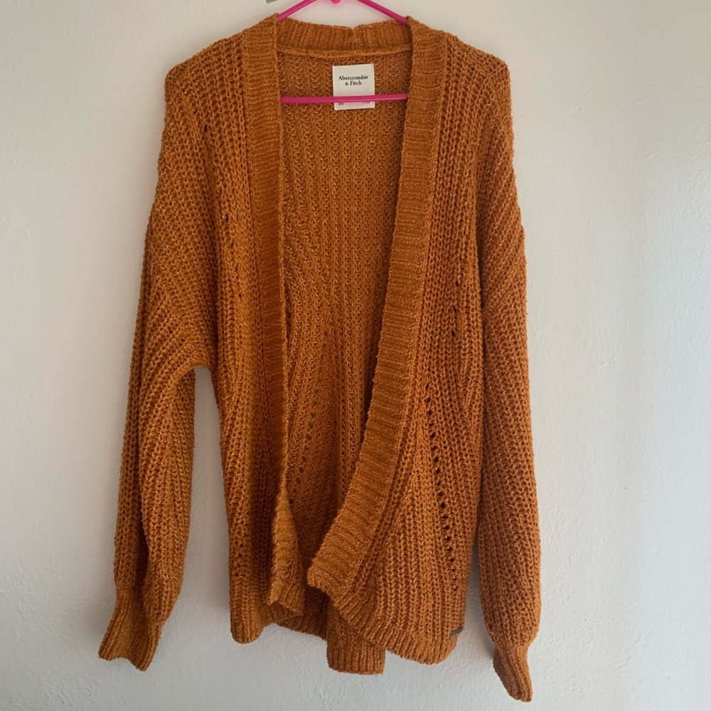 Mustard/burnt orange cardigan